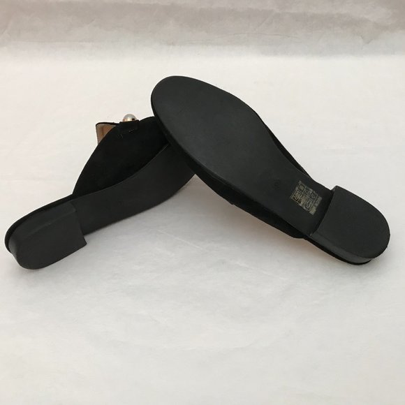 RED KISS Women's Velvet Pearl Strap Slip on  slide loafer Shoes - Picture 6 of 7